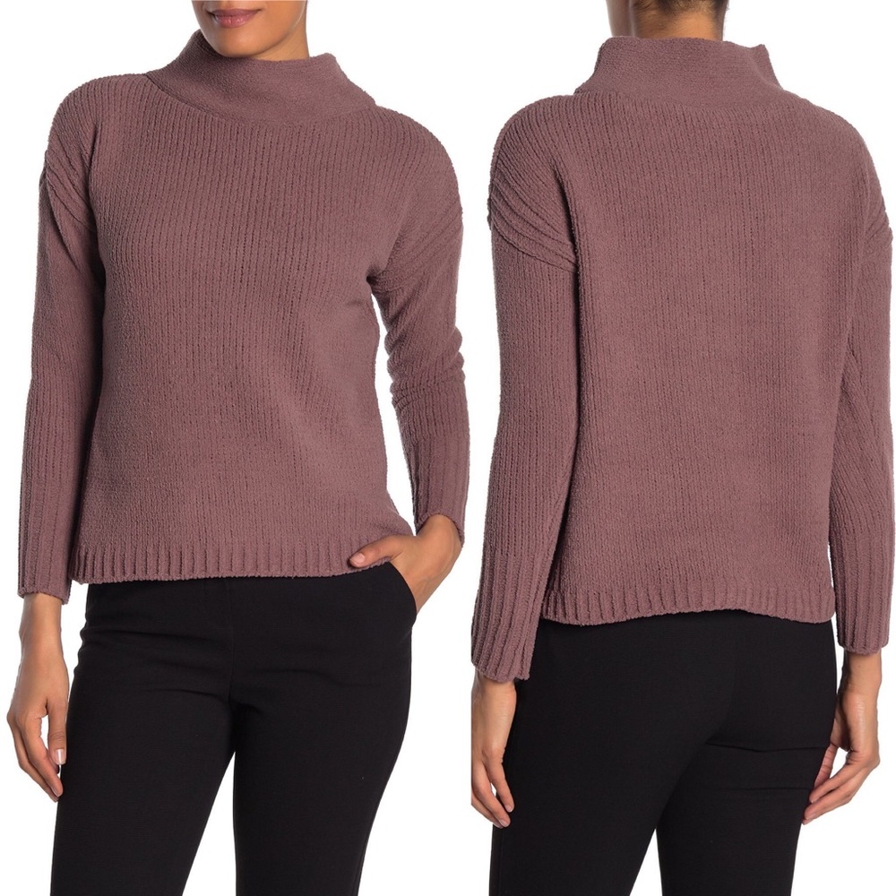 Catherine Malandrino Chenille Sweater Dusty Mauve